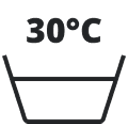 Patja on pestävissä 30 °C asteessa